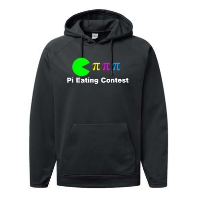 Funny Pi Day Math Science Pi Eating Contest Mix Performance Fleece Hoodie