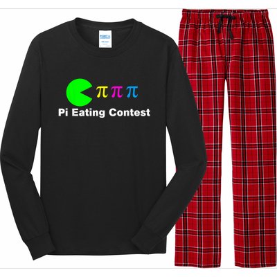 Funny Pi Day Math Science Pi Eating Contest Mix Long Sleeve Pajama Set