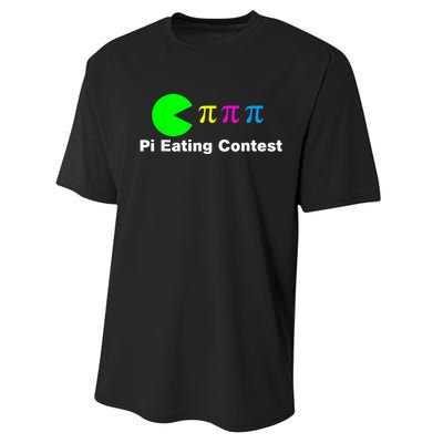 Funny Pi Day Math Science Pi Eating Contest Mix Performance Sprint T-Shirt