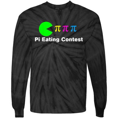 Funny Pi Day Math Science Pi Eating Contest Mix Tie-Dye Long Sleeve Shirt