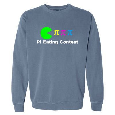 Funny Pi Day Math Science Pi Eating Contest Mix Garment-Dyed Sweatshirt