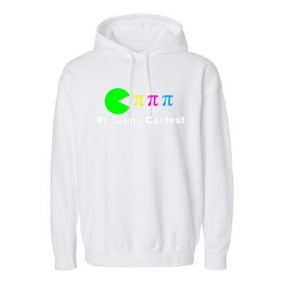 Funny Pi Day Math Science Pi Eating Contest Mix Garment-Dyed Fleece Hoodie