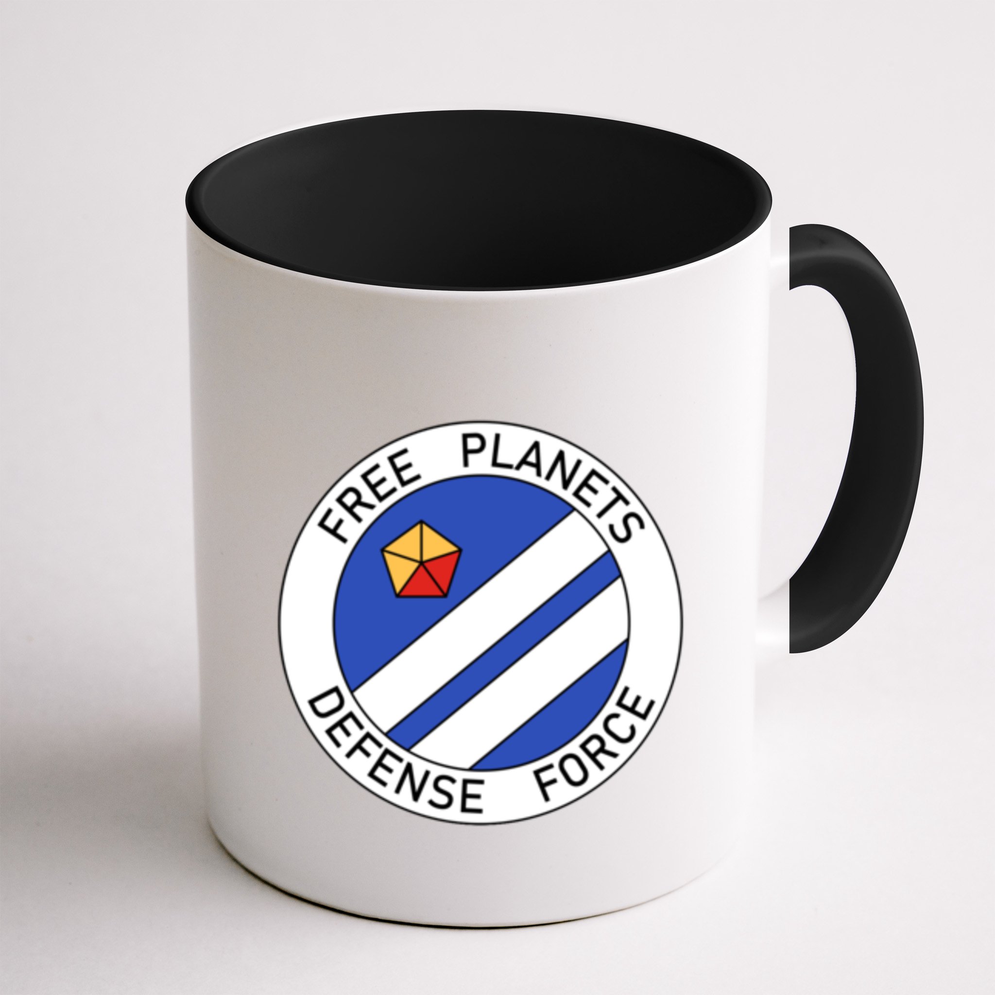 Free Planets Defense Force Insignia Corner Print Mug