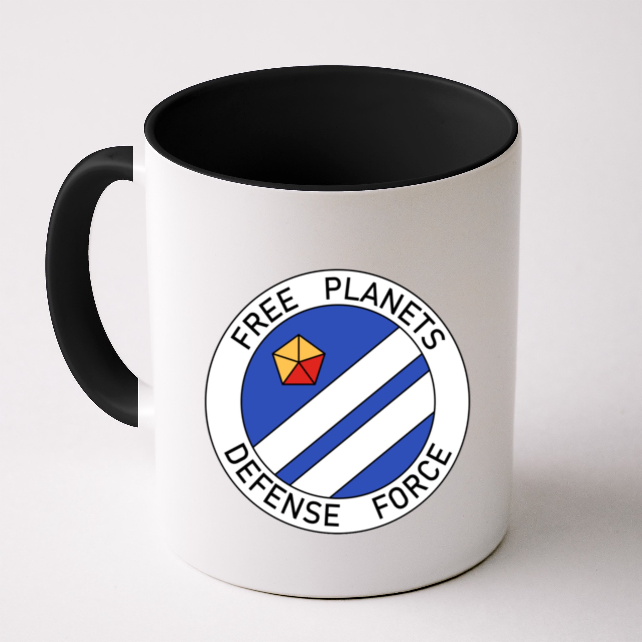 Free Planets Defense Force Insignia Corner Print Mug