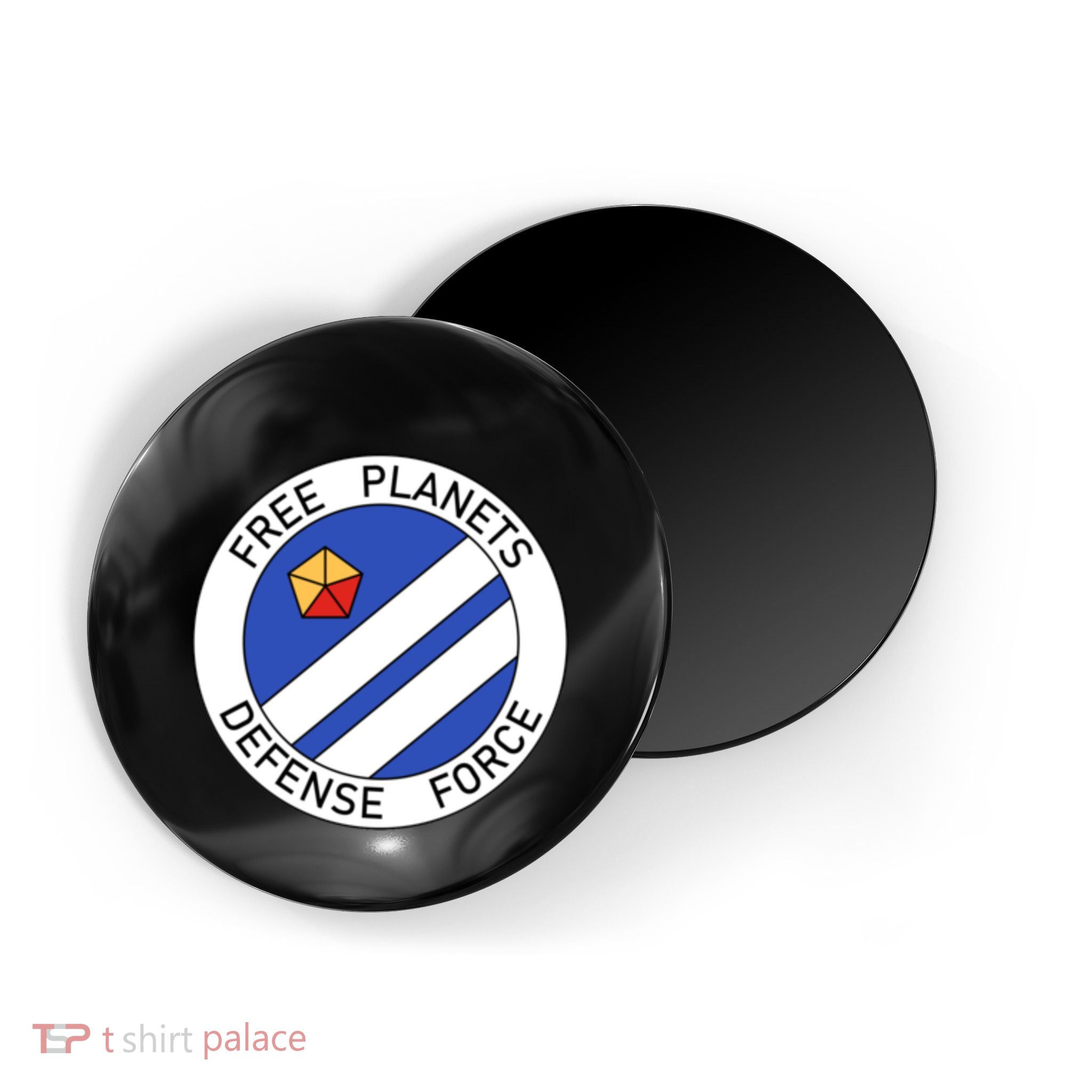 Free Planets Defense Force Insignia Corner Print Magnet
