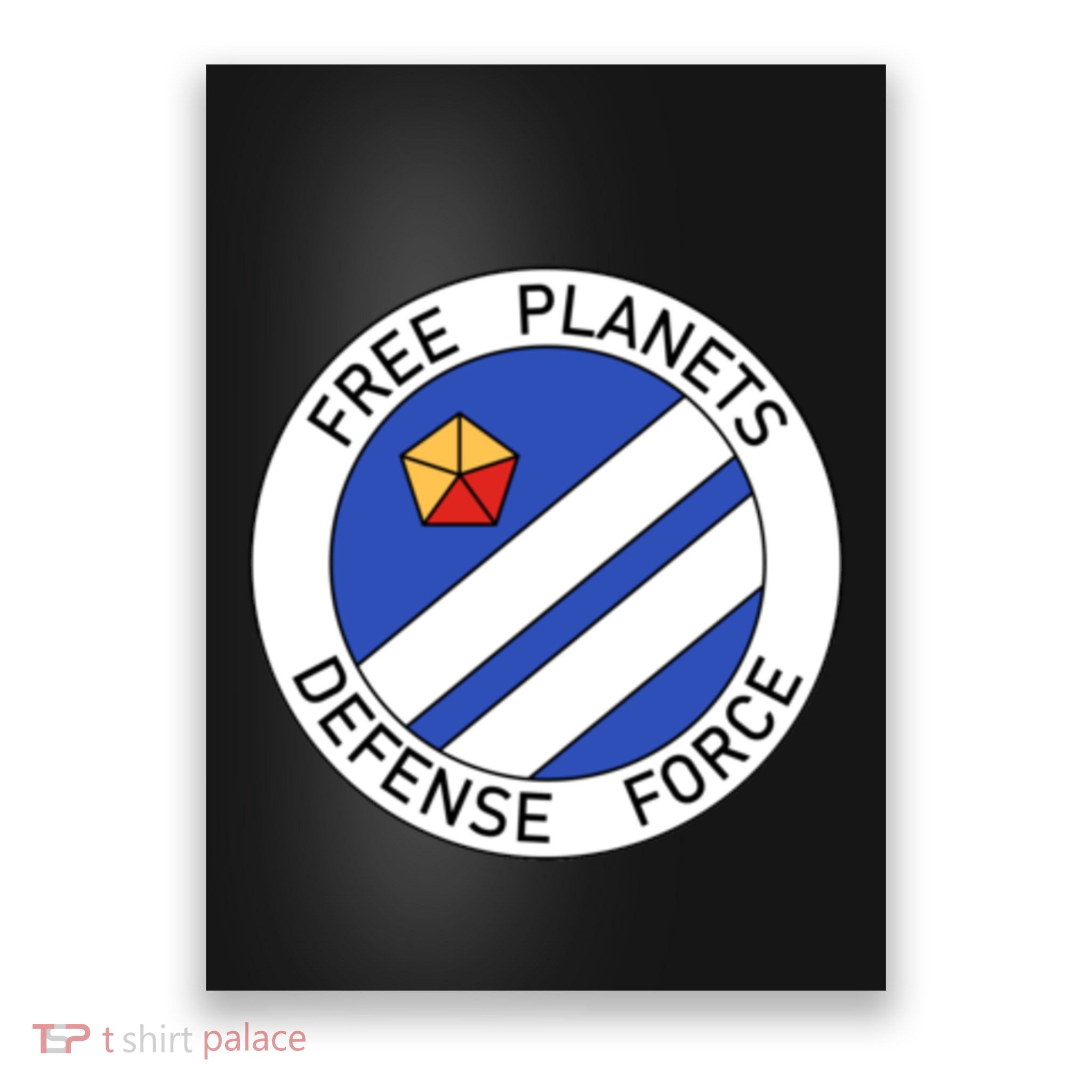 Free Planets Defense Force Insignia Corner Print Poster