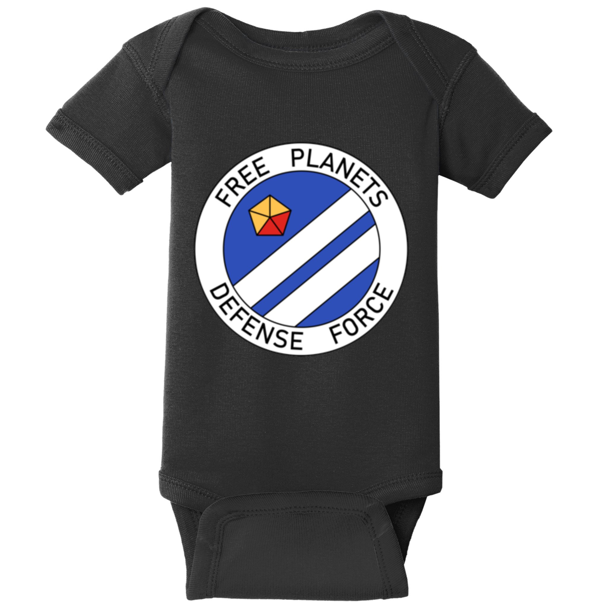 Free Planets Defense Force Insignia Corner Print Baby Bodysuit
