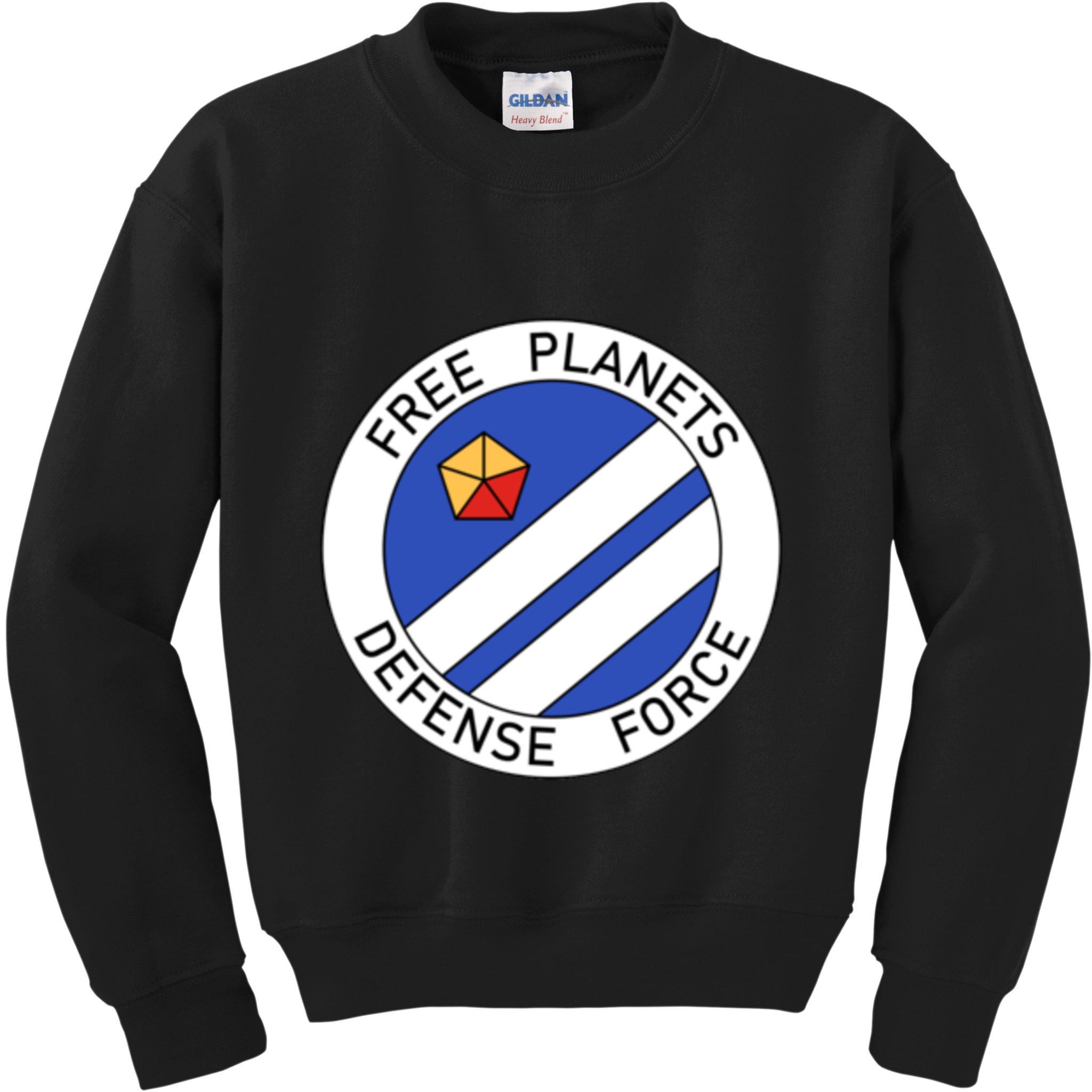 Free Planets Defense Force Insignia Corner Print Kids Sweatshirt