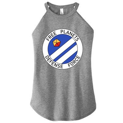 Free Planets Defense Force Insignia Corner Print Women's Perfect Tri Rocker Tank