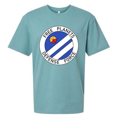 Free Planets Defense Force Insignia Corner Print Sueded Cloud Jersey T-Shirt