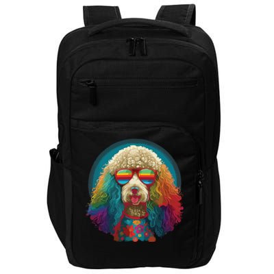 Funny Poodle Dog Miniature Poodle Toy Poodle Hippie Impact Tech Backpack