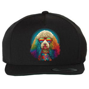 Funny Poodle Dog Miniature Poodle Toy Poodle Hippie Wool Snapback Cap