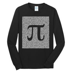 Funny Pi Day Number 3 14 March 14 Math Geek Nerd Cute Gift Tall Long Sleeve T-Shirt