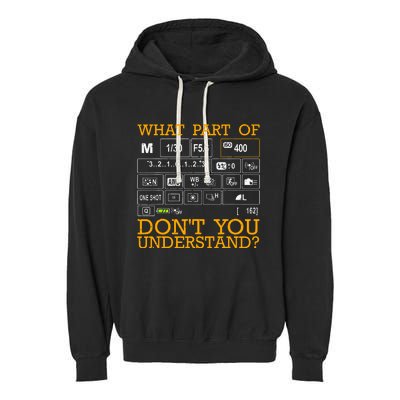 Funny Photography Design Women Photographer Instructors Garment-Dyed Fleece Hoodie