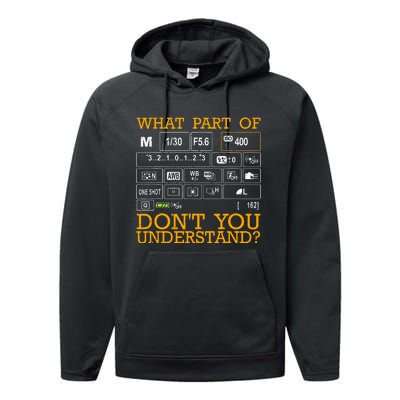 Funny Photography Design Women Photographer Instructors Performance Fleece Hoodie