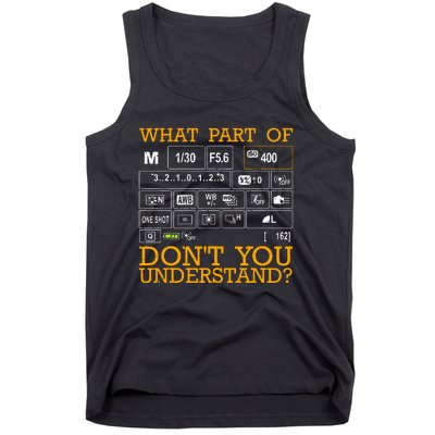 Funny Photography Design Women Photographer Instructors Tank Top