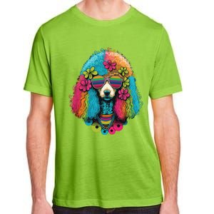 Funny Poodle Dog Miniature Poodle Toy Poodle Hippie Adult ChromaSoft Performance T-Shirt