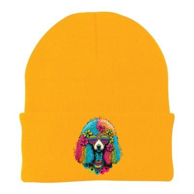 Funny Poodle Dog Miniature Poodle Toy Poodle Hippie Knit Cap Winter Beanie