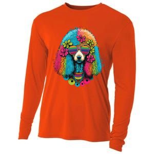 Funny Poodle Dog Miniature Poodle Toy Poodle Hippie Cooling Performance Long Sleeve Crew