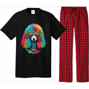 Funny Poodle Dog Miniature Poodle Toy Poodle Hippie Pajama Set