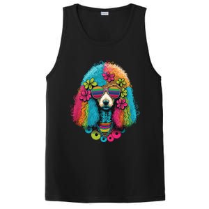 Funny Poodle Dog Miniature Poodle Toy Poodle Hippie PosiCharge Competitor Tank