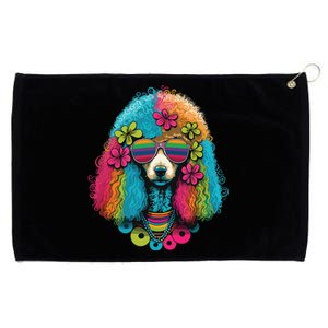 Funny Poodle Dog Miniature Poodle Toy Poodle Hippie Grommeted Golf Towel