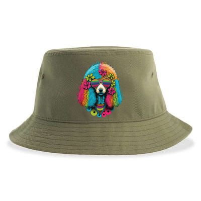 Funny Poodle Dog Miniature Poodle Toy Poodle Hippie Sustainable Bucket Hat