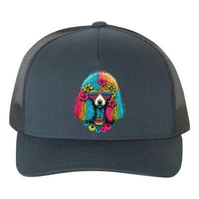 Funny Poodle Dog Miniature Poodle Toy Poodle Hippie Yupoong Adult 5-Panel Trucker Hat