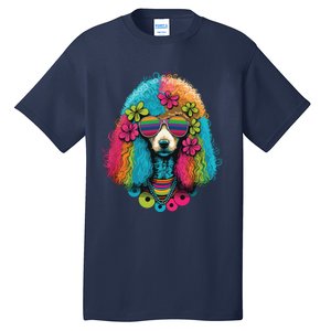 Funny Poodle Dog Miniature Poodle Toy Poodle Hippie Tall T-Shirt