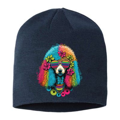 Funny Poodle Dog Miniature Poodle Toy Poodle Hippie Sustainable Beanie