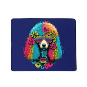 Funny Poodle Dog Miniature Poodle Toy Poodle Hippie Mousepad