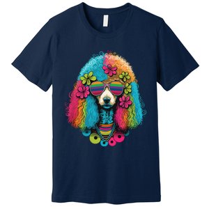 Funny Poodle Dog Miniature Poodle Toy Poodle Hippie Premium T-Shirt