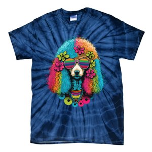 Funny Poodle Dog Miniature Poodle Toy Poodle Hippie Tie-Dye T-Shirt