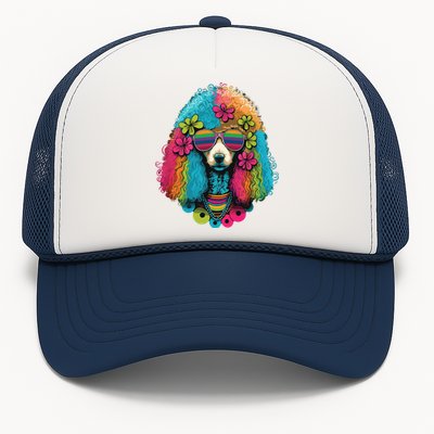 Funny Poodle Dog Miniature Poodle Toy Poodle Hippie Trucker Hat