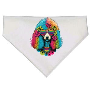 Funny Poodle Dog Miniature Poodle Toy Poodle Hippie USA-Made Doggie Bandana