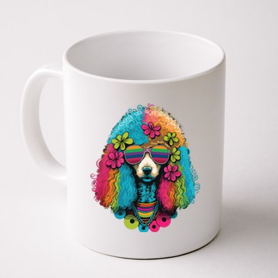 Funny Poodle Dog Miniature Poodle Toy Poodle Hippie Coffee Mug