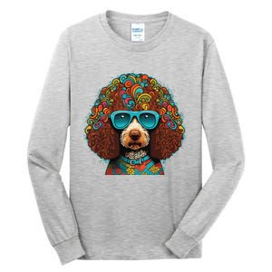 Funny Poodle Dog Miniature Poodle Toy Poodle Hippie Tall Long Sleeve T-Shirt