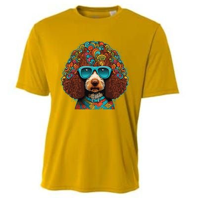 Funny Poodle Dog Miniature Poodle Toy Poodle Hippie Cooling Performance Crew T-Shirt