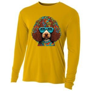 Funny Poodle Dog Miniature Poodle Toy Poodle Hippie Cooling Performance Long Sleeve Crew