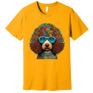 Funny Poodle Dog Miniature Poodle Toy Poodle Hippie Premium T-Shirt