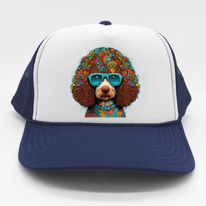 Funny Poodle Dog Miniature Poodle Toy Poodle Hippie Trucker Hat