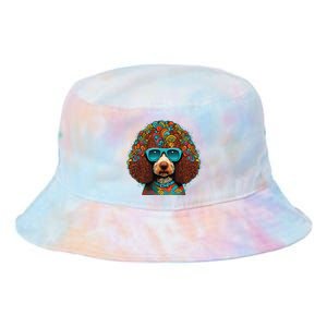 Funny Poodle Dog Miniature Poodle Toy Poodle Hippie Tie Dye Newport Bucket Hat