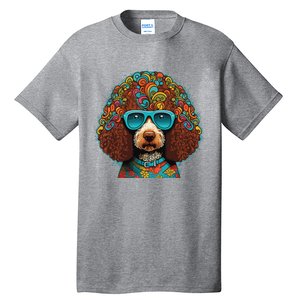 Funny Poodle Dog Miniature Poodle Toy Poodle Hippie Tall T-Shirt