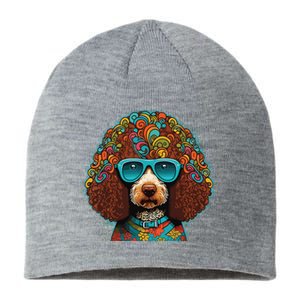 Funny Poodle Dog Miniature Poodle Toy Poodle Hippie Sustainable Beanie