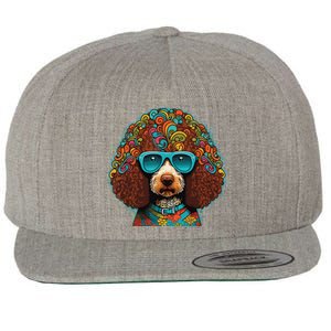 Funny Poodle Dog Miniature Poodle Toy Poodle Hippie Wool Snapback Cap