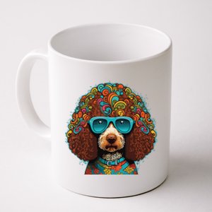 Funny Poodle Dog Miniature Poodle Toy Poodle Hippie Coffee Mug