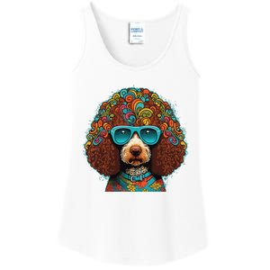 Funny Poodle Dog Miniature Poodle Toy Poodle Hippie Ladies Essential Tank