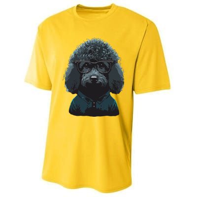 Funny Poodle Dog Miniature Poodle Toy Poodle Hipster Performance Sprint T-Shirt