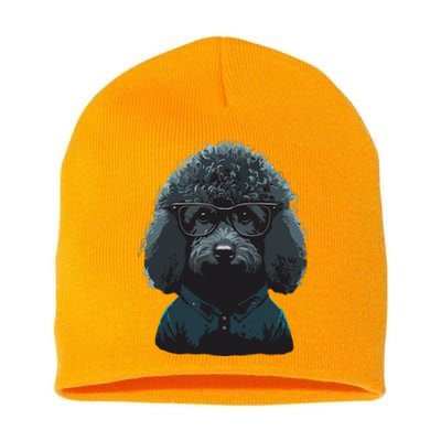 Funny Poodle Dog Miniature Poodle Toy Poodle Hipster Short Acrylic Beanie