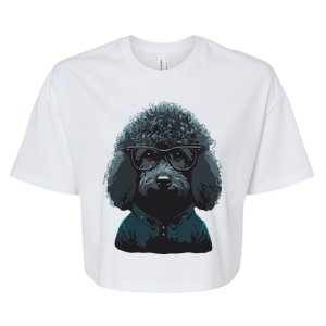 Funny Poodle Dog Miniature Poodle Toy Poodle Hipster Bella+Canvas Jersey Crop Tee